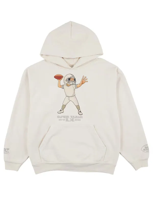Bad Bunny Super Tazón Off White Hoodie Bad Bunny Super Tazón Off White Hoodie