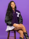 TCU Horned Frogs Taliyah Parker Wool Varsity Jacket
