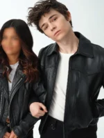 My Life With The Walter Boys Black Leather Jacket - Image 3