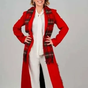 Vanessa Lengies Take Me Back For Christmas Trench Coat