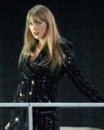 Taylor Swift Eras Tour Black Sequin Coat
