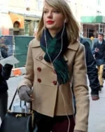Taylor Swift In New York Street Wool Peacoat