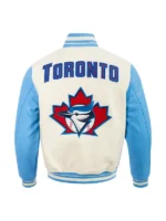 Toronto Blue Jays Wool & Leather Varsity Jacket MLB - Image 2