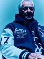 Darryl Sittler Toronto Maple Leafs Blue Varsity Jacket - Image 2