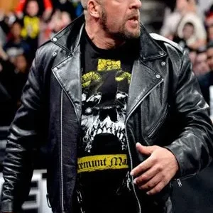 Triple H WWE Black Leather Jacket