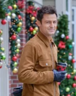 Tyler Hynes An Unexpected Christmas Leather Jacket