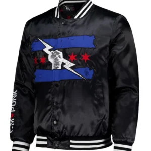 CM Punk Chicago Made Black Bomber Jacket