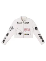 WWE Charlotte Flair Cropped Racing Jacket - Image 2