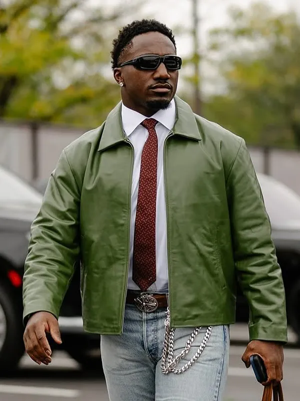 Washington Commanders Deebo Samuel Sr. Leather Jacket