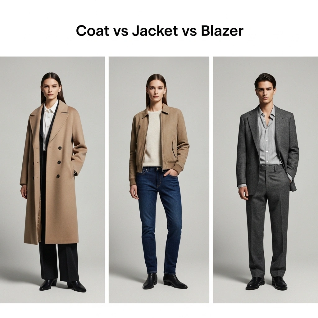 Coat vs Jacket vs Blazer
