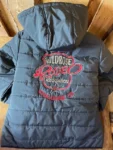 Wildrose Rodeo Grey Hooded Puffer Jacket WRA 2025