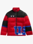 Team USA Winter Olympics Red Puffer Jacket
