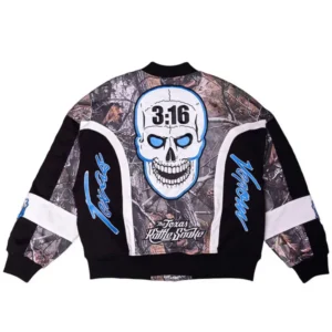 Stone Cold 3:16 WWE Camo Race Jacket 2026