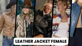 leather jacket female