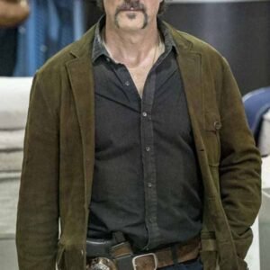 Chicago P.D. Elias Koteas Brown Suede Blazer