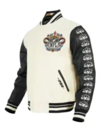 NFL Hasta la Muerte 2024 White Wool Varsity Jacket
