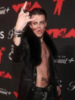 MTV Video Music Awards YUNGBLUD Black Leather Coat