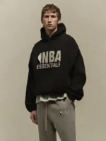Fear of God Essentials NBA Black Pullover Hoodie