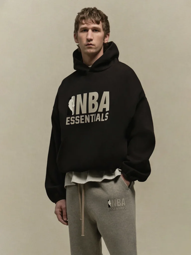 Fear of God Essentials NBA Black Pullover Hoodie