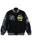ASSC x UFC Wool Varsity Jacket Black