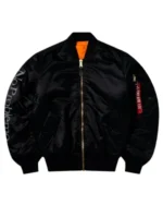 Alpha X No Problemo No War MA-1 Reversible Jacket