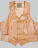 Charley Crockett Cowboy Unisex Leather Vest