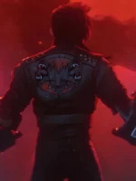 Vi Arcane Black Cropped Leather Jacket