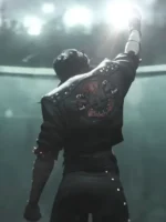 Vi Arcane Black Cropped Leather Jacket - Image 2
