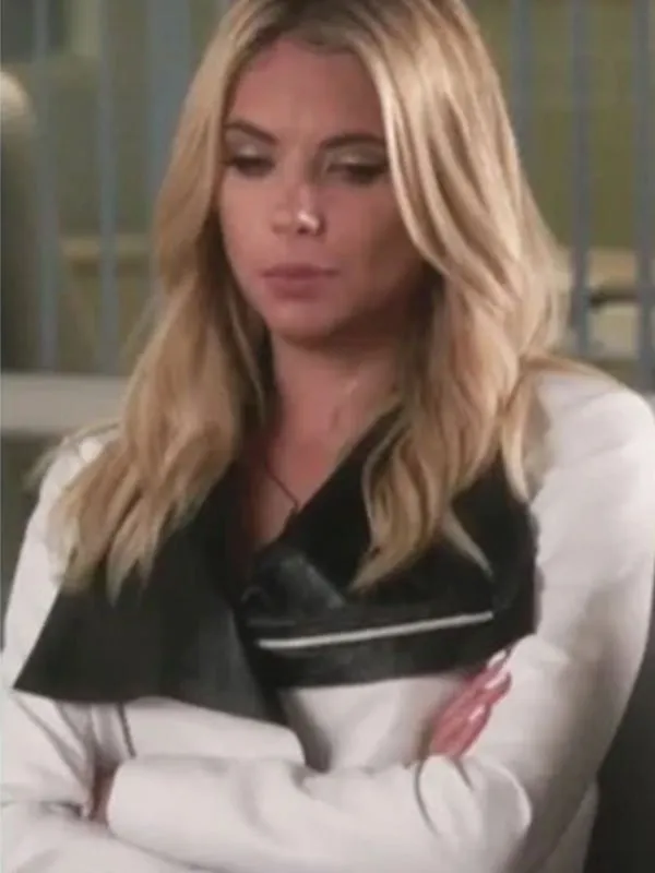 Ashley Benson Pretty Little Liars Women’s Black Biker Jacket Ashley Benson Pretty Little Liars Women’s Black Biker Jacket