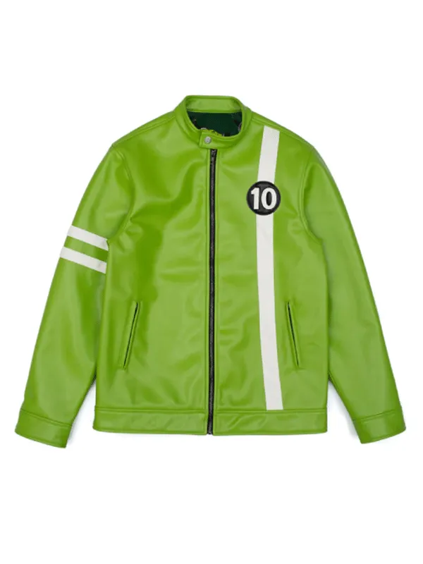 Ben Tennyson Green Cosplay Leather Jacket Ben Tennyson Green Cosplay Leather Jacket