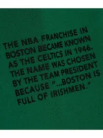 Boston Celtics Green Pullover Hoodie Team Origins - Image 2