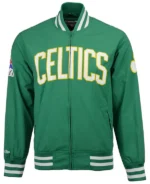 Boston Celtics Green Bomber Warm-Up Jacket