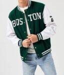 Boston Celtics Green White Varsity Letterman Jacket