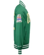 Boston Celtics Green Bomber Warm-Up Jacket - Image 2