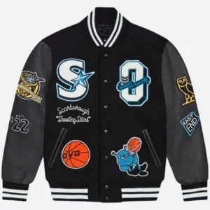 CEBL Scarborough Shooting Stars Black Varsity Jacket