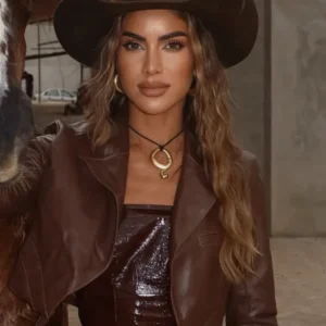 Camila Coelho Rodeo Cowgirl Leather Jacket