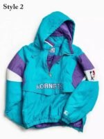 Vintage Charlotte Hornets Starter Anorak Blue Jacket