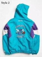 Vintage Charlotte Hornets Starter Anorak Blue Jacket