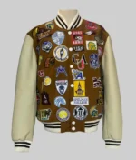 Chris Paul Camel Brown Varsity Wool Jacket