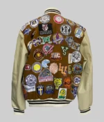 Chris Paul Camel Brown Varsity Wool Jacket - Image 2