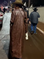 Cowboy Park Barretos Marcela Nery Brown Leather Coat