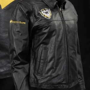 FHSU Rodeo Team Black Leather Jacket