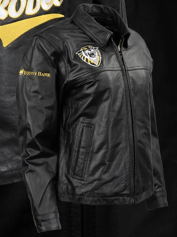 FHSU Rodeo Team Black Leather Jacket