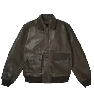 FW25 Susanoo Brown Flight Leather Jacket