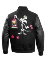 Looney Tunes Sylvester Black Wool Varsity Jacket