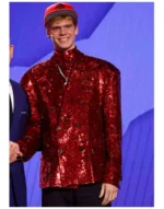 Gradey Dick NBA Draft Red Sequin Blazer