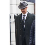 Greville Wynne Black Wool Ironbark Trench Coat