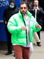 Happy Gilmore 2 Adam Sandler Puffer Jacket Green - Image 2