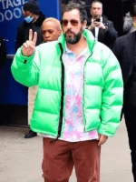 Happy Gilmore 2 Adam Sandler Puffer Jacket Green