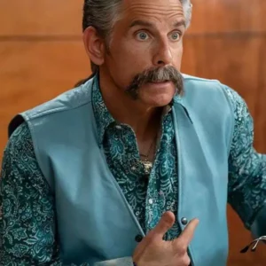 Happy Gilmore 2 Ben Stiller Leather Vest Blue